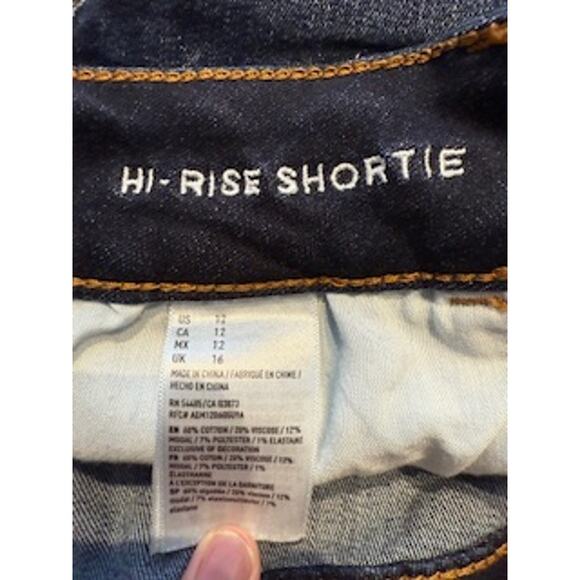 American Eagle Super Stretch Hi-Rise Shortie Women's Size 12 Cutoff Shorts - Picture 7 of 7